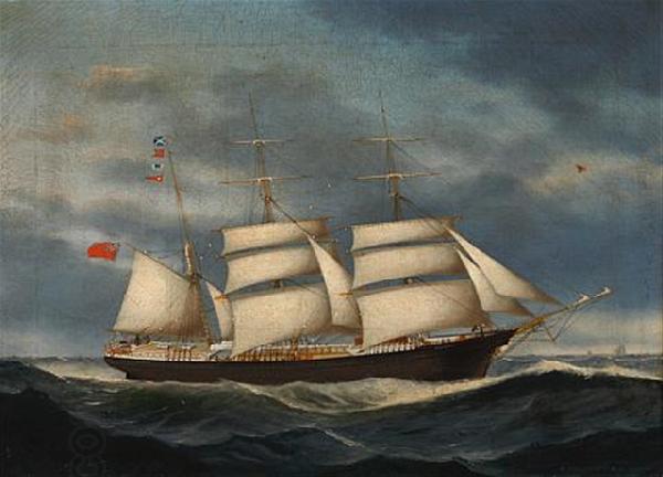 unknow artist The barque Annie Burrill oil painting picture